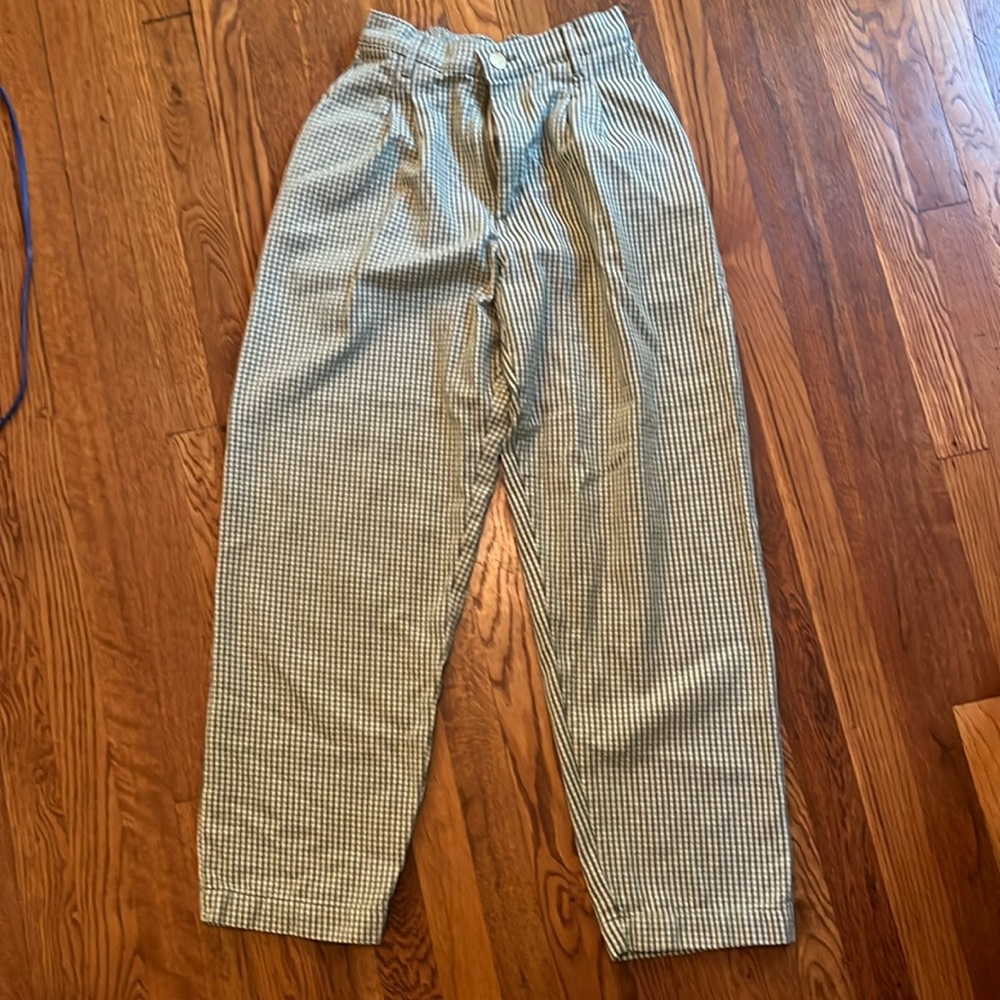 Big Bud Press Green Houndstooth Trousers